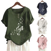 Music Butterfly Button Blouse