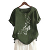 Music Butterfly Button Blouse