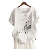 Music Butterfly Button Blouse
