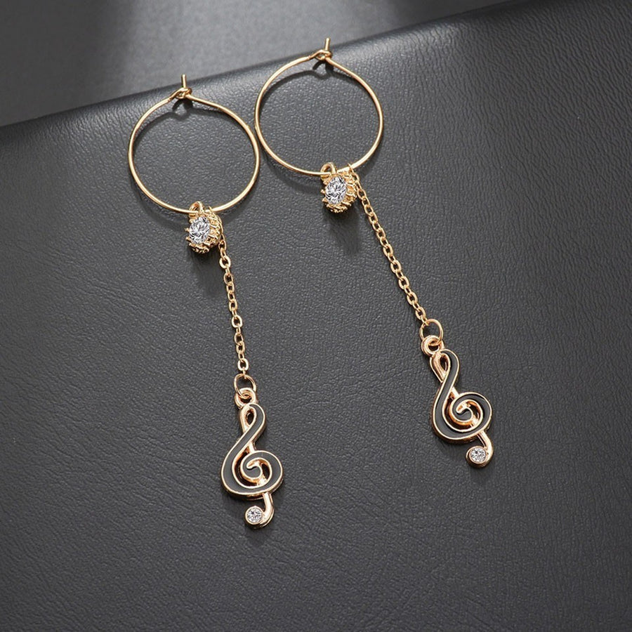 Free - Music Note Long Drop Earrings