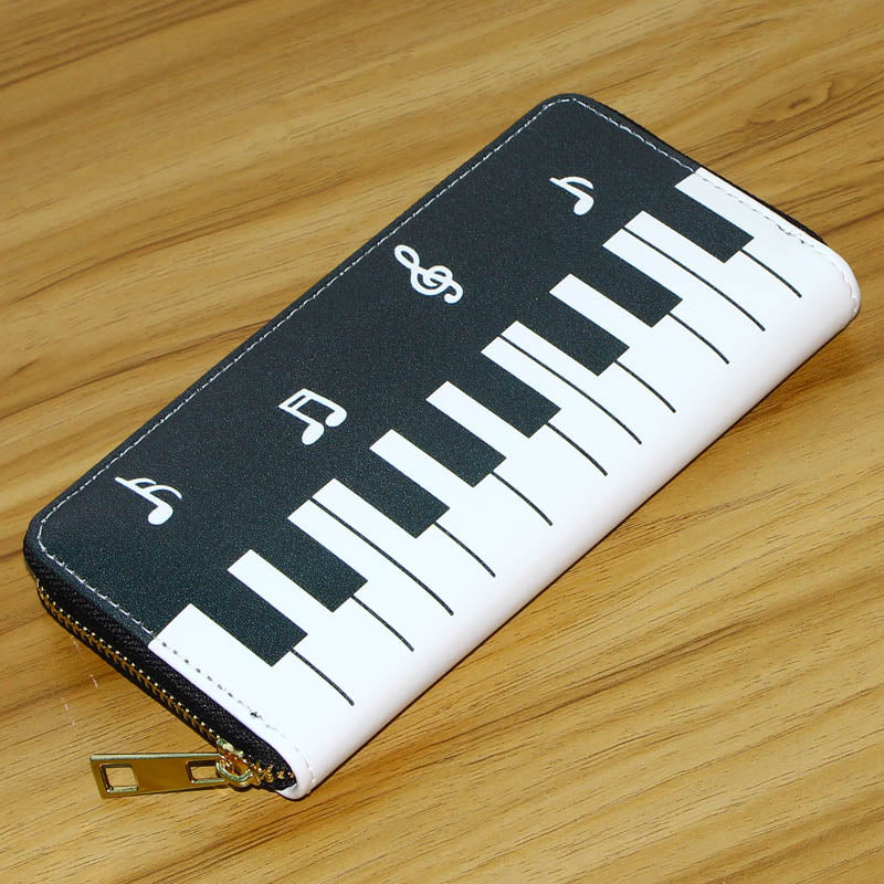 Piano Music Notes Wallet