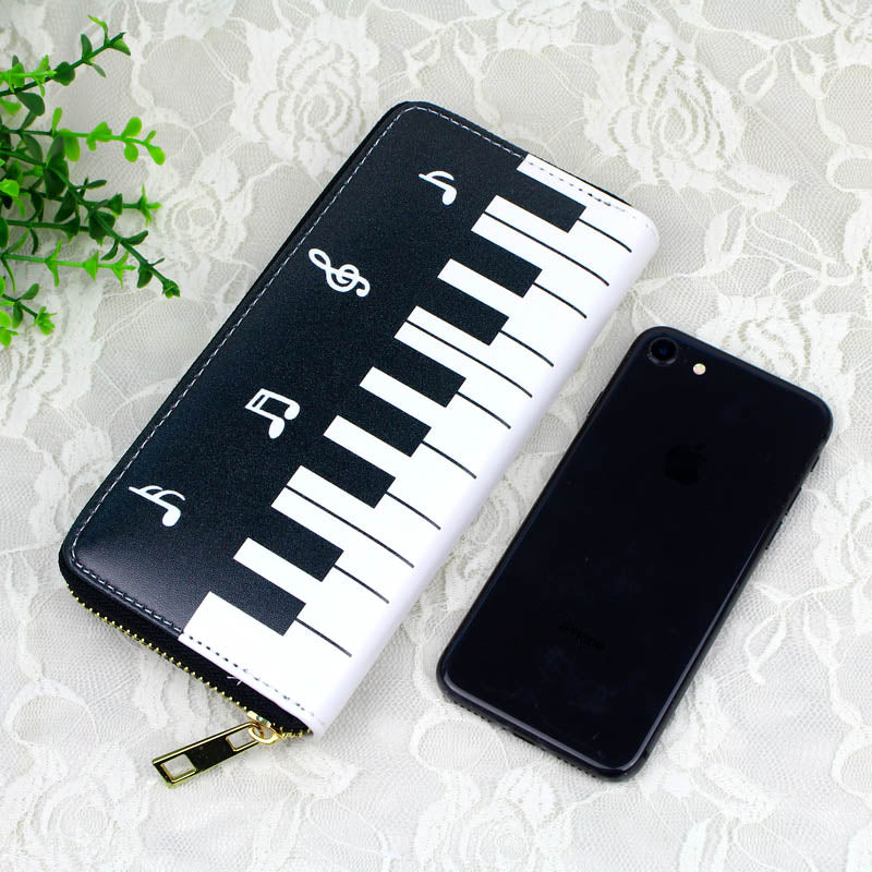 Piano Music Notes Wallet