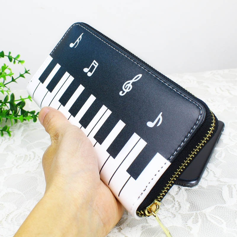 Piano Music Notes Wallet