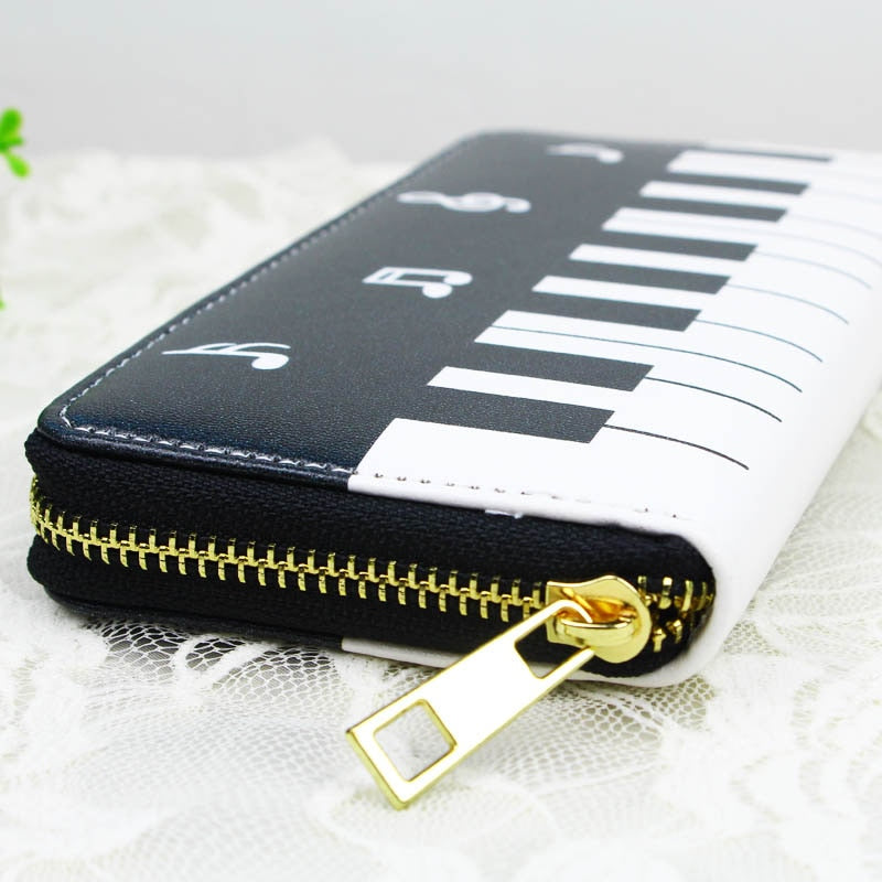 Piano Music Notes Wallet