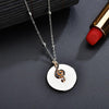 Free - Music Note Round Pendant Necklace