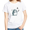 Penguin Listen to Music T-shirt