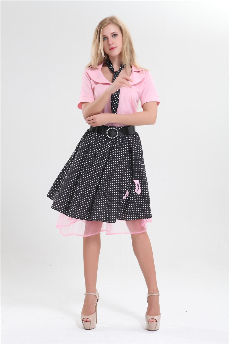 Plus Size Retro Music Notes Dress