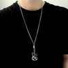 Fashionable Guitar Pendant Necklace