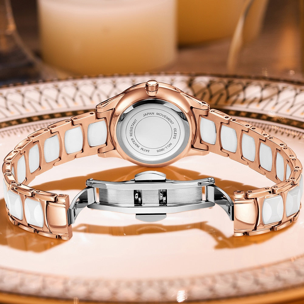 Music Notes Ceramic Band Watch - Artistic Pod
