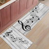 Wood Grain Music Notes Rug