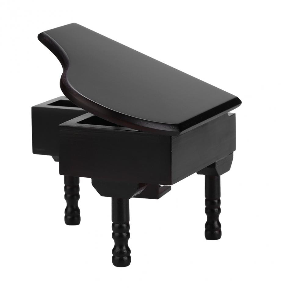 Wooden Piano Shaped Music Box