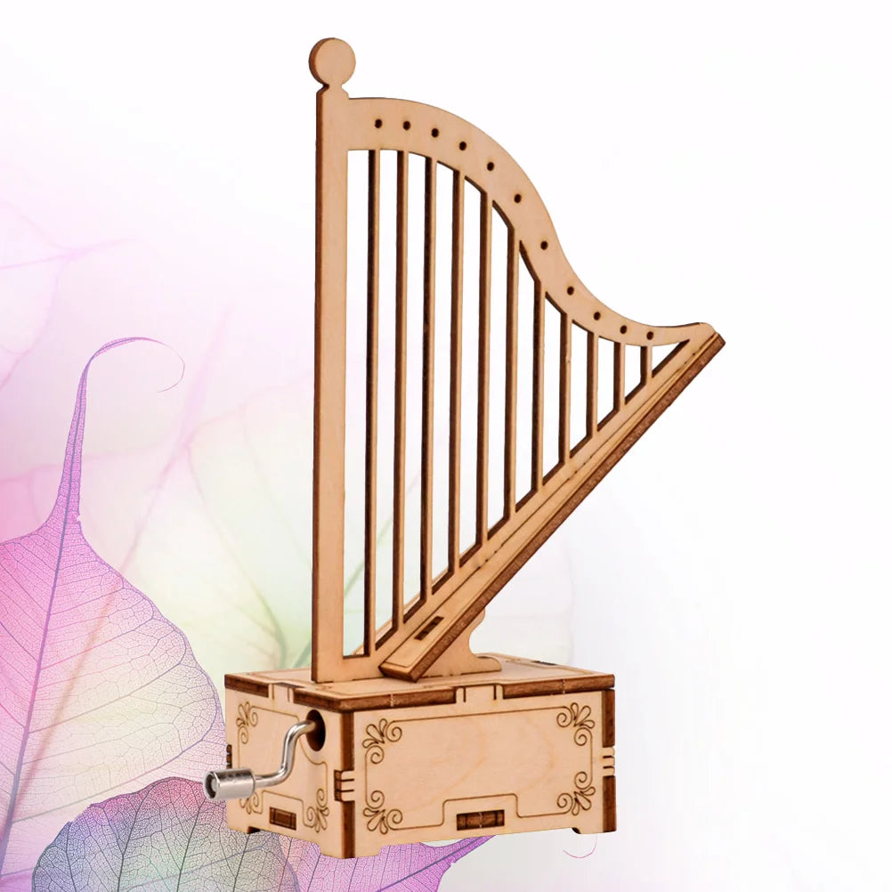 DIY Wooden Harp Music Box