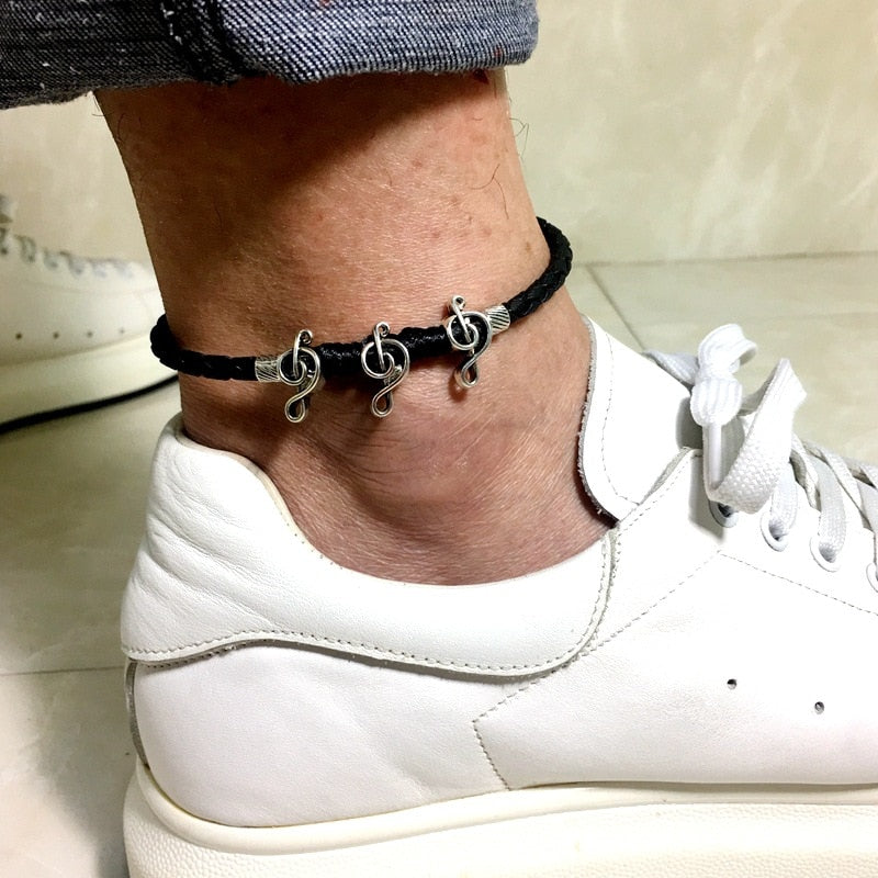 Free - Punk Music Notes Anklet