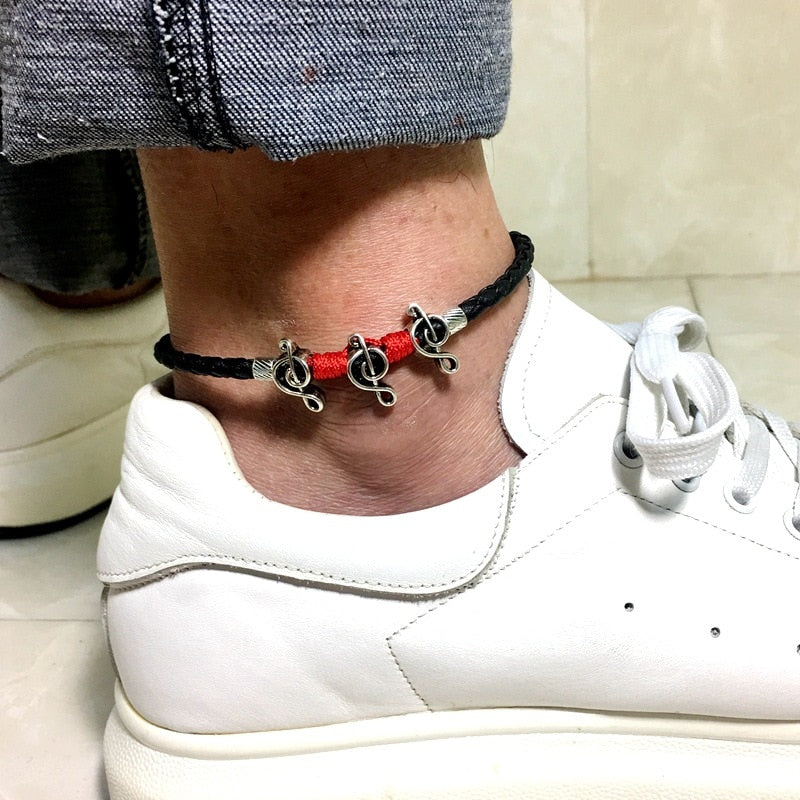 Free - Punk Music Notes Anklet