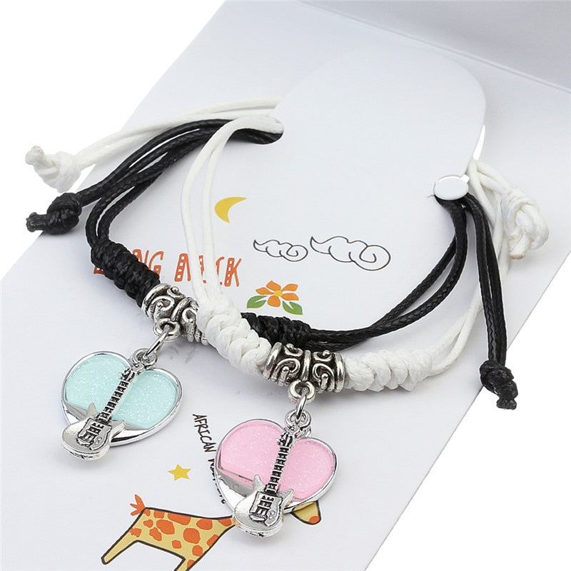 Heart Couple Guitar Bracelets