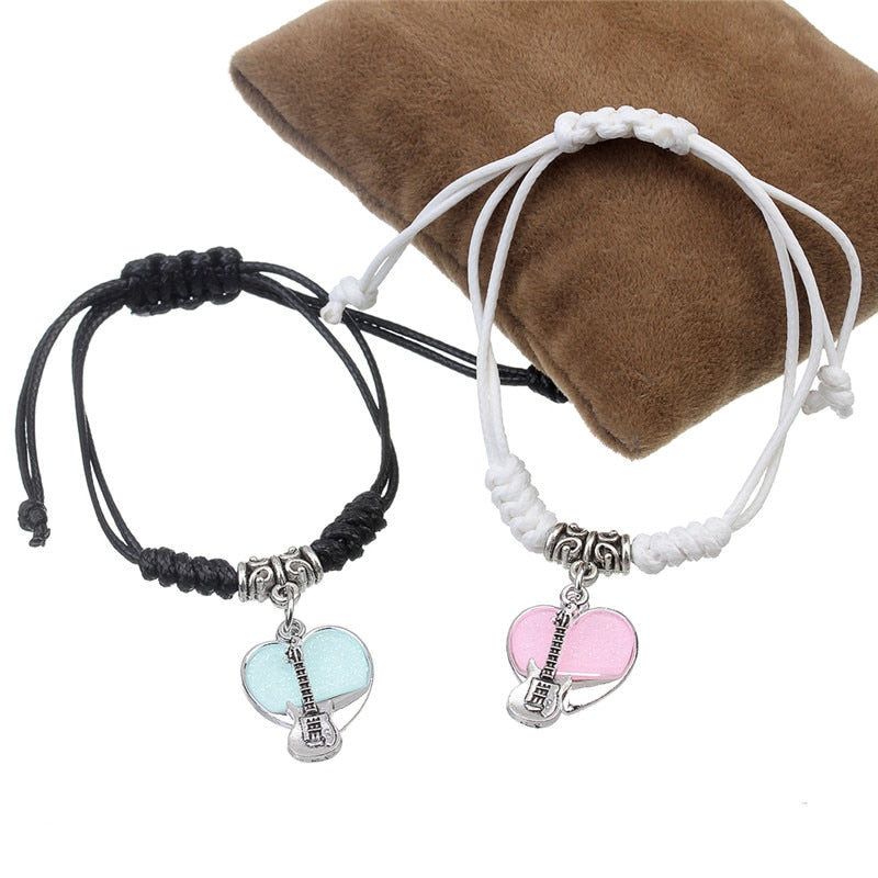 Heart Couple Guitar Bracelets