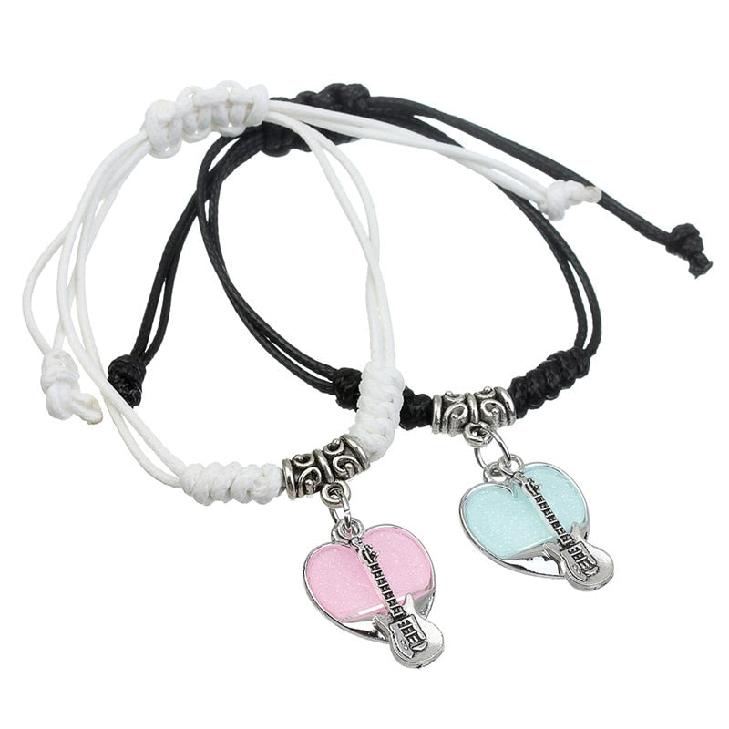 Heart Couple Guitar Bracelets