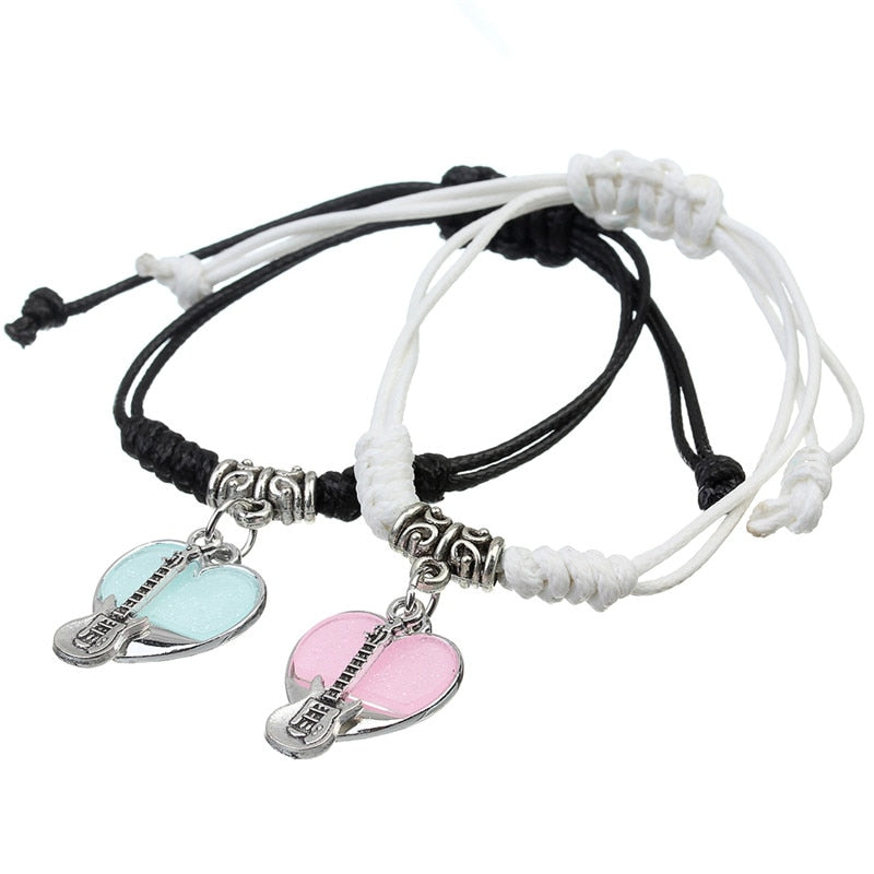 Heart Couple Guitar Bracelets