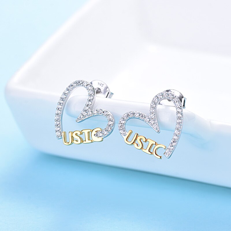 Heart Music Stud Earrings