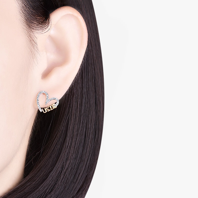 Heart Music Stud Earrings