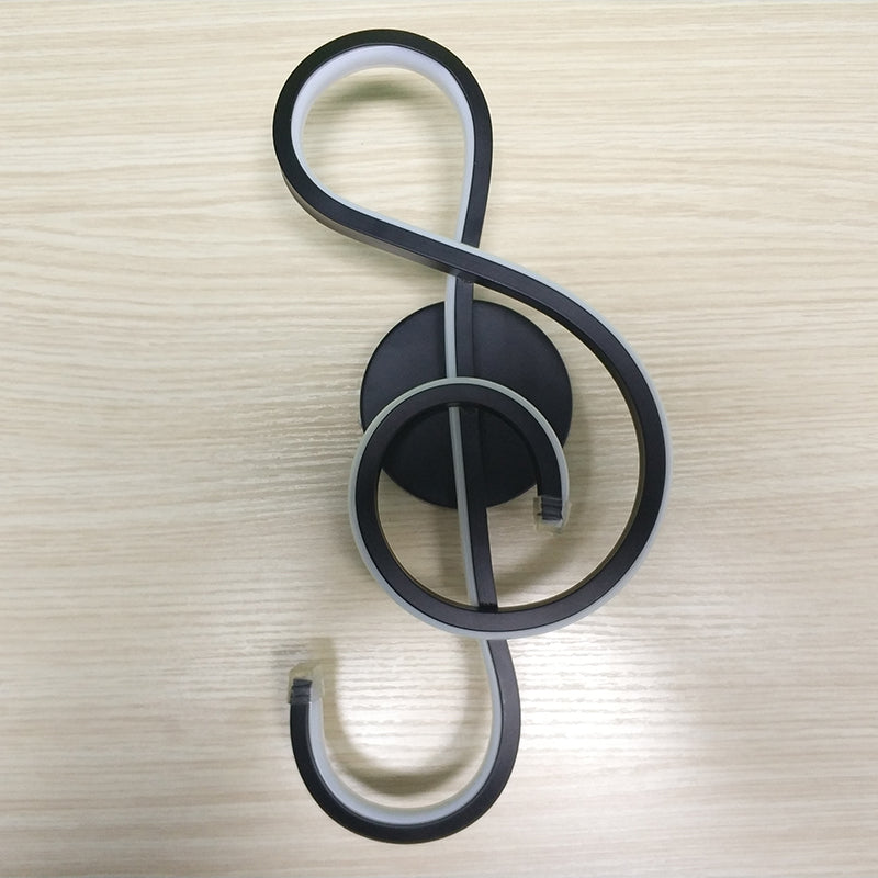 Treble Clef Note LED Wall Lamp