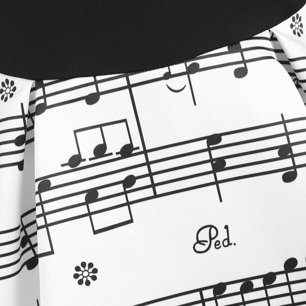 Sexy Shoulder Music Note Party Dress - { shop_name }} - Review