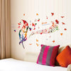 Music Notes Feather Wall Stickers