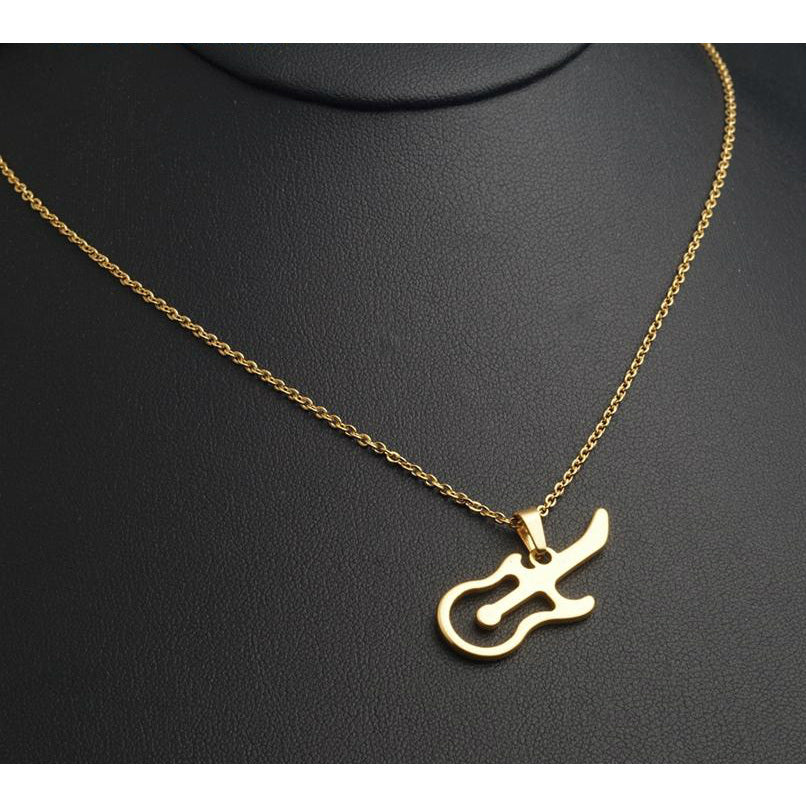 Guitar Necklace & Earrings Jewelry Set