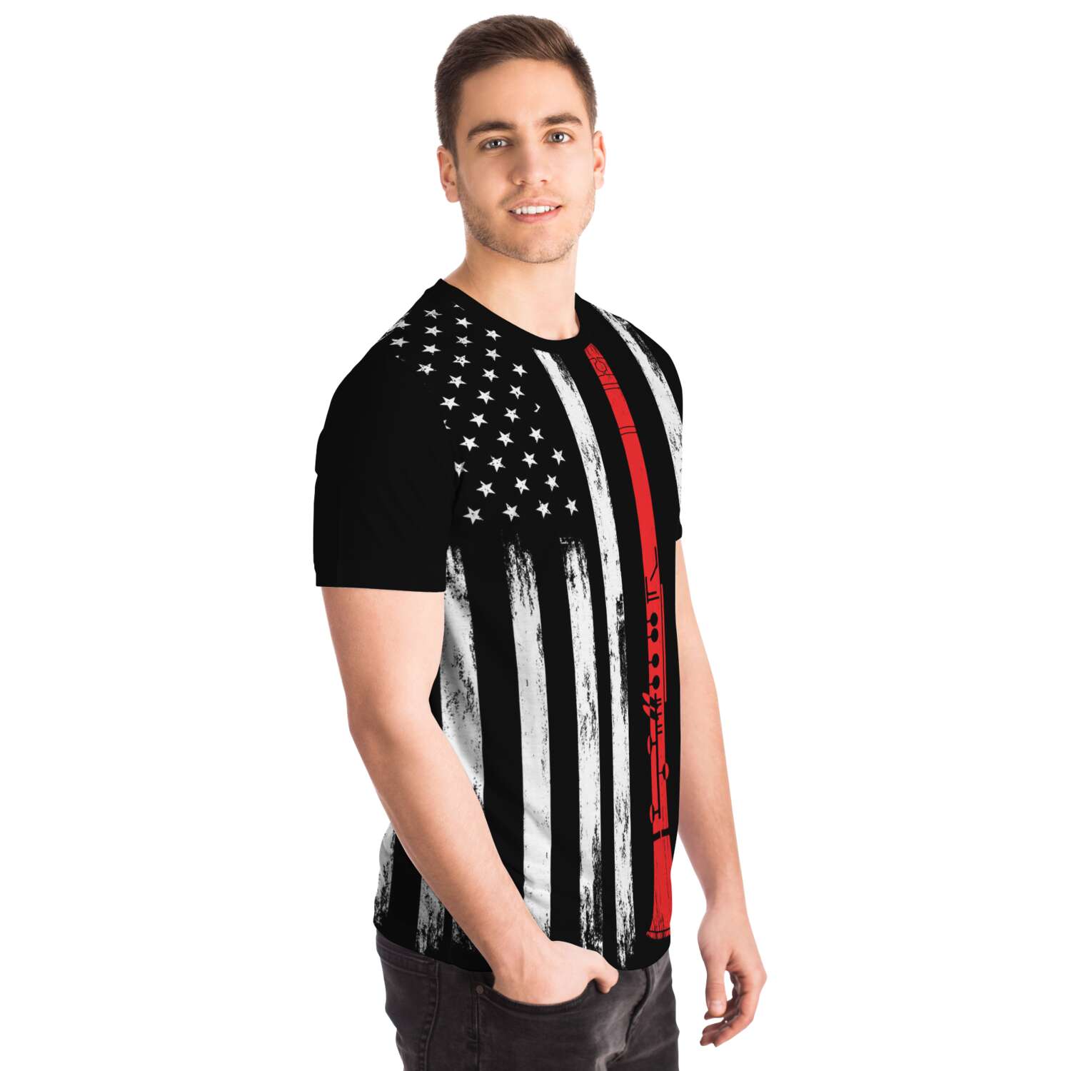 Flute American Flag T-Shirt
