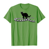 Cat Piano Keys Green T-shirt