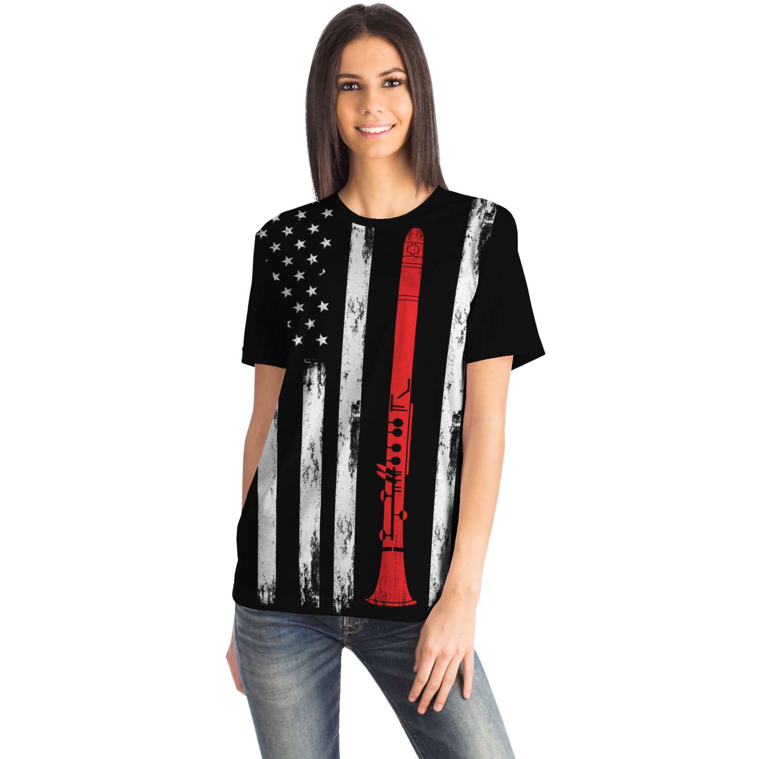 Flute American Flag T-Shirt