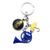 Blue French Horn Keychain