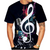 Music Colorful Print T-shirt