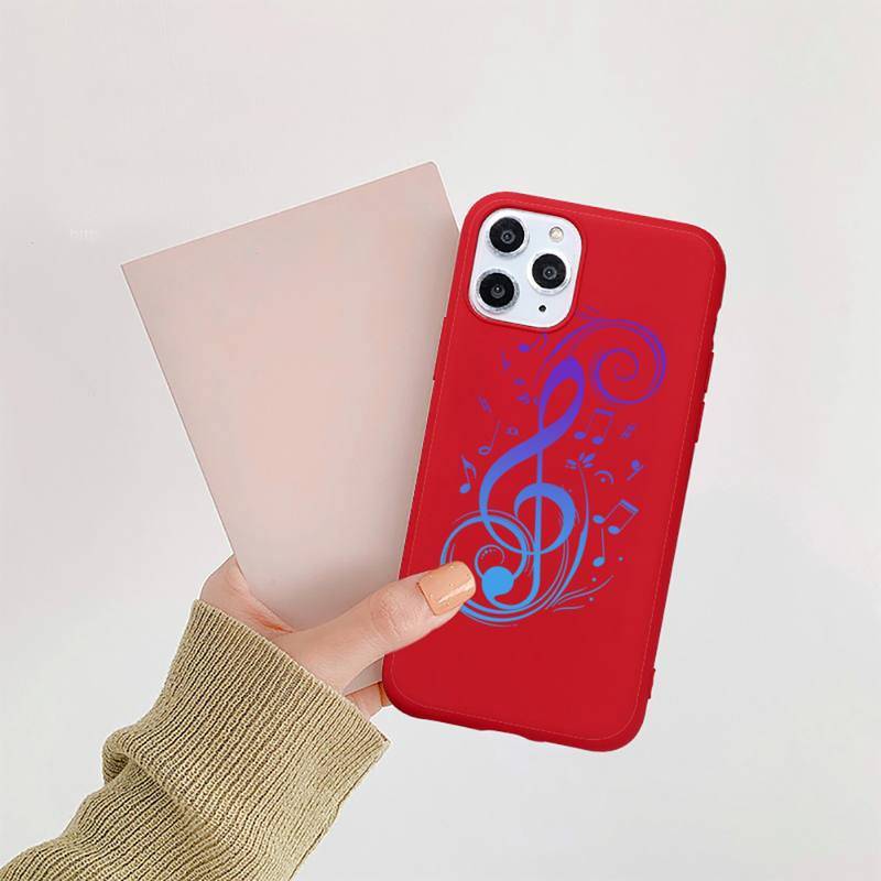 Music Notes Red iPhone Case