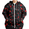 Vinyl Plus-Size Zip Hoodie