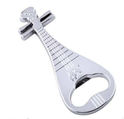 Music Guitar Beer Opener Keychain