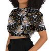 Piano Music Watercolor Cropped Sweatshirt