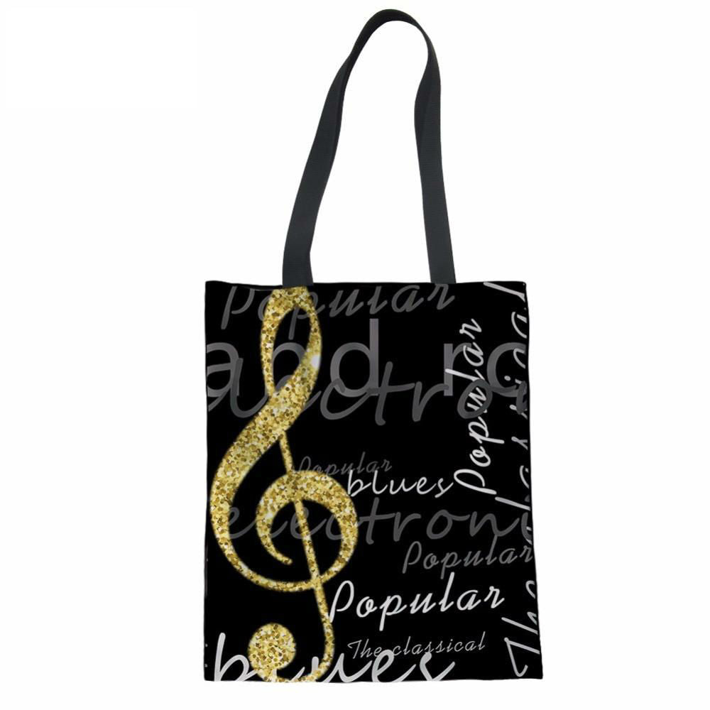 Piano Keys Music Notes Handbags