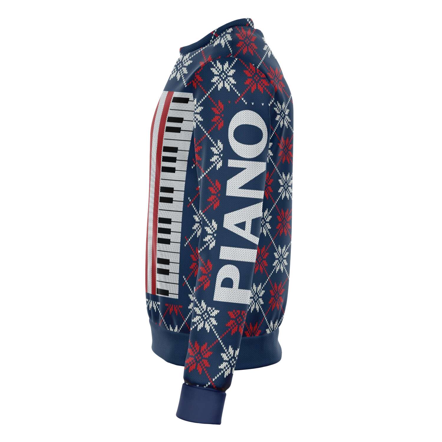 Piano Christmas Dark Blue Sweatshirt
