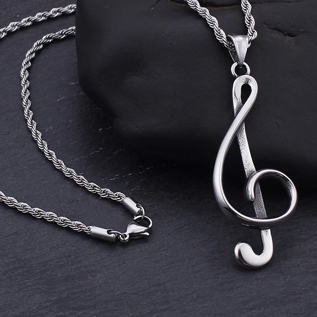 Treble G Clef Necklace