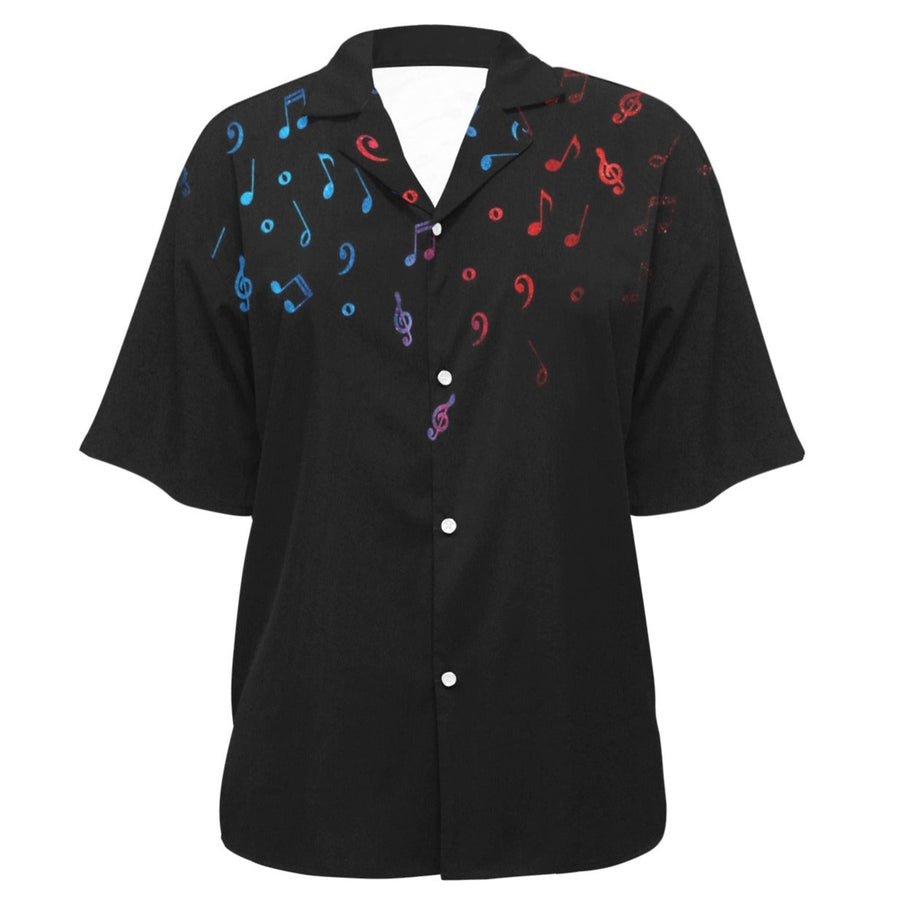 Musical Black Hawaiian Shirt