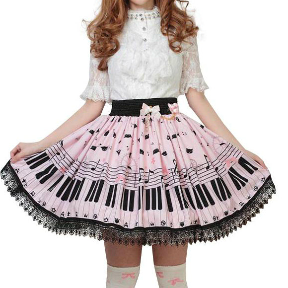 Piano & Melody Printed Skirt