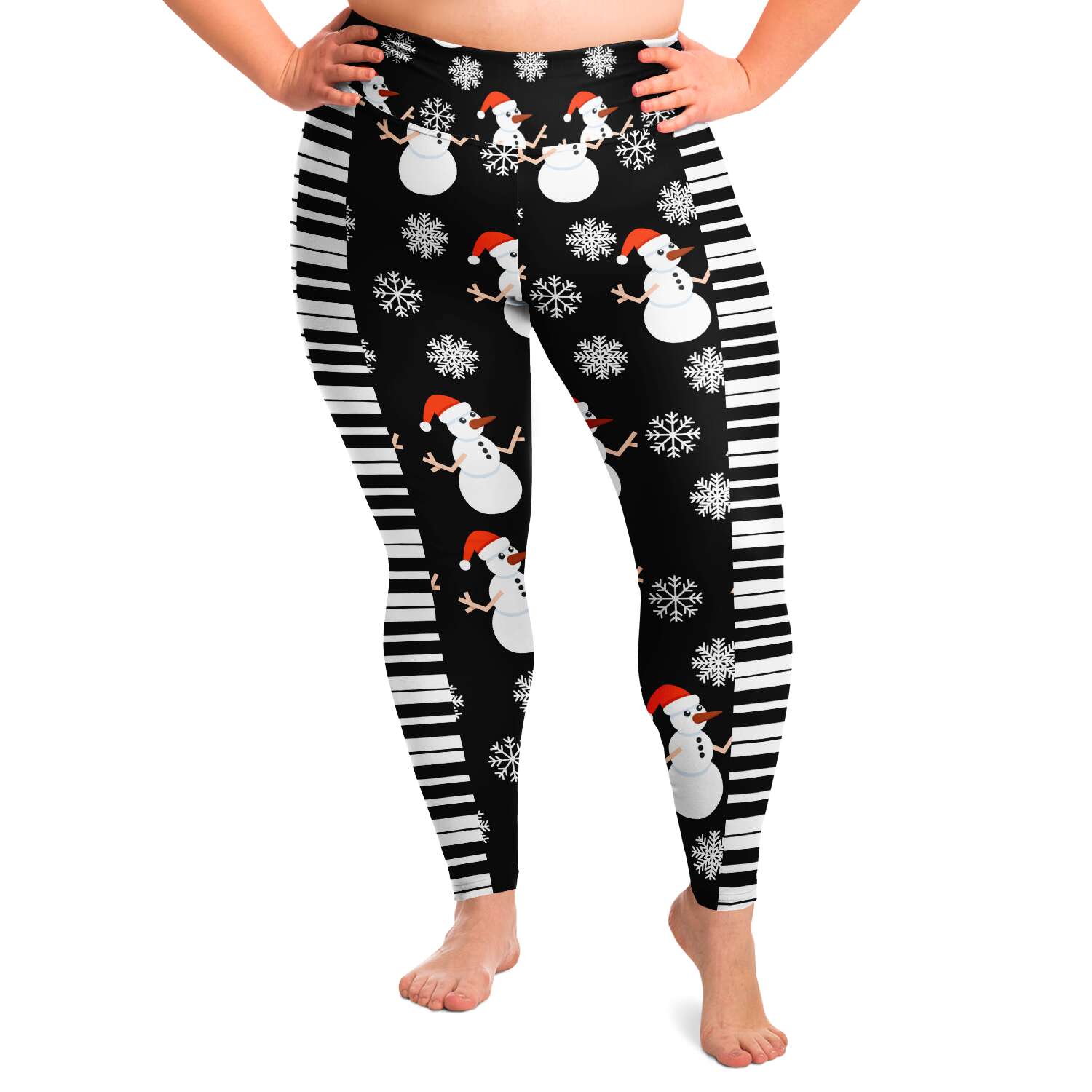 Piano Black Plus Size Leggings