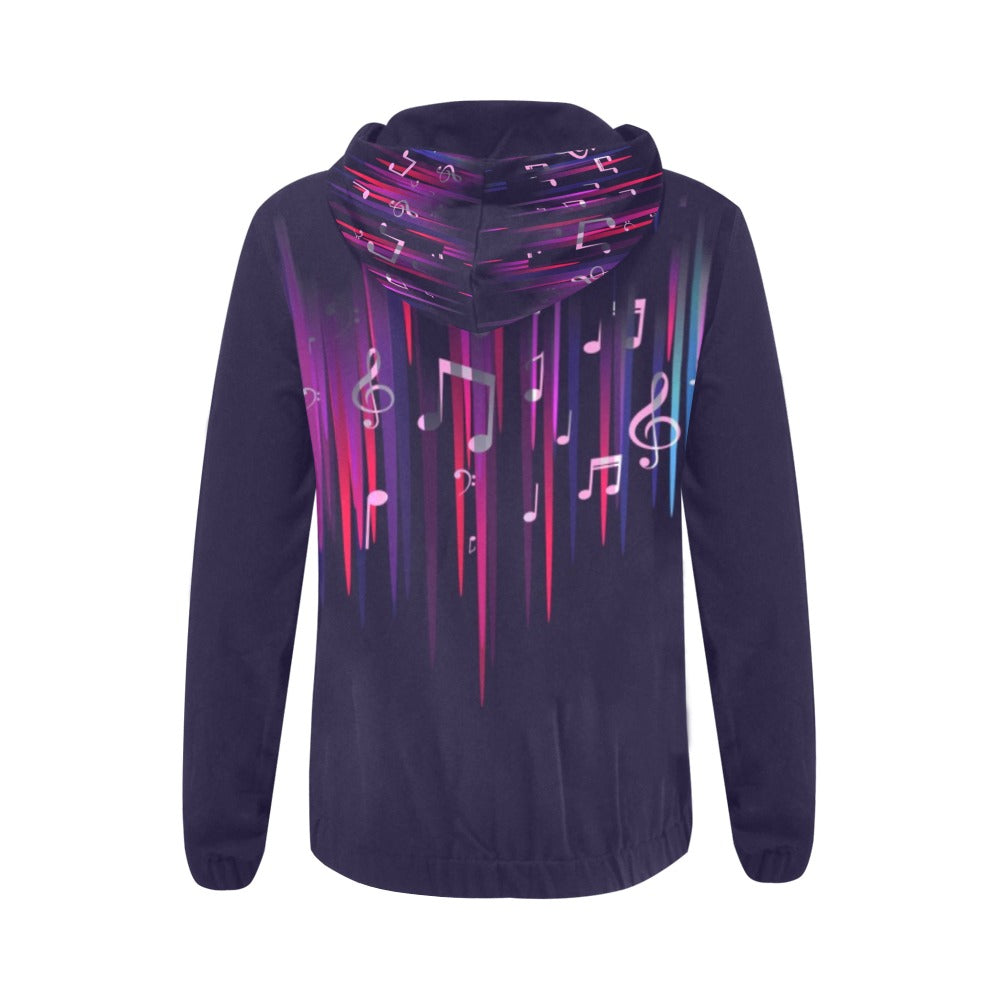 Music Notes Purple Hoodie