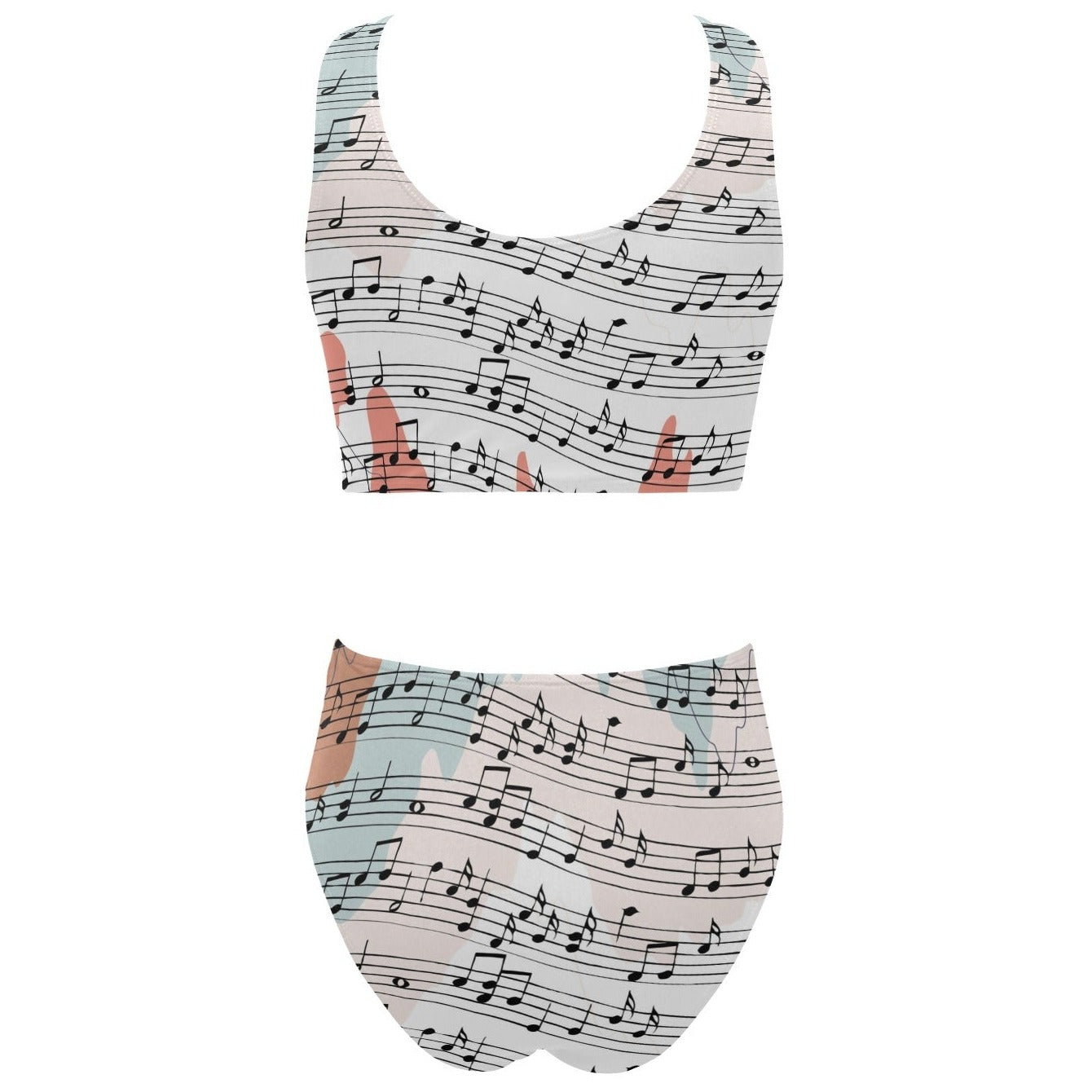 Music Abstract Bikini Swimsuit