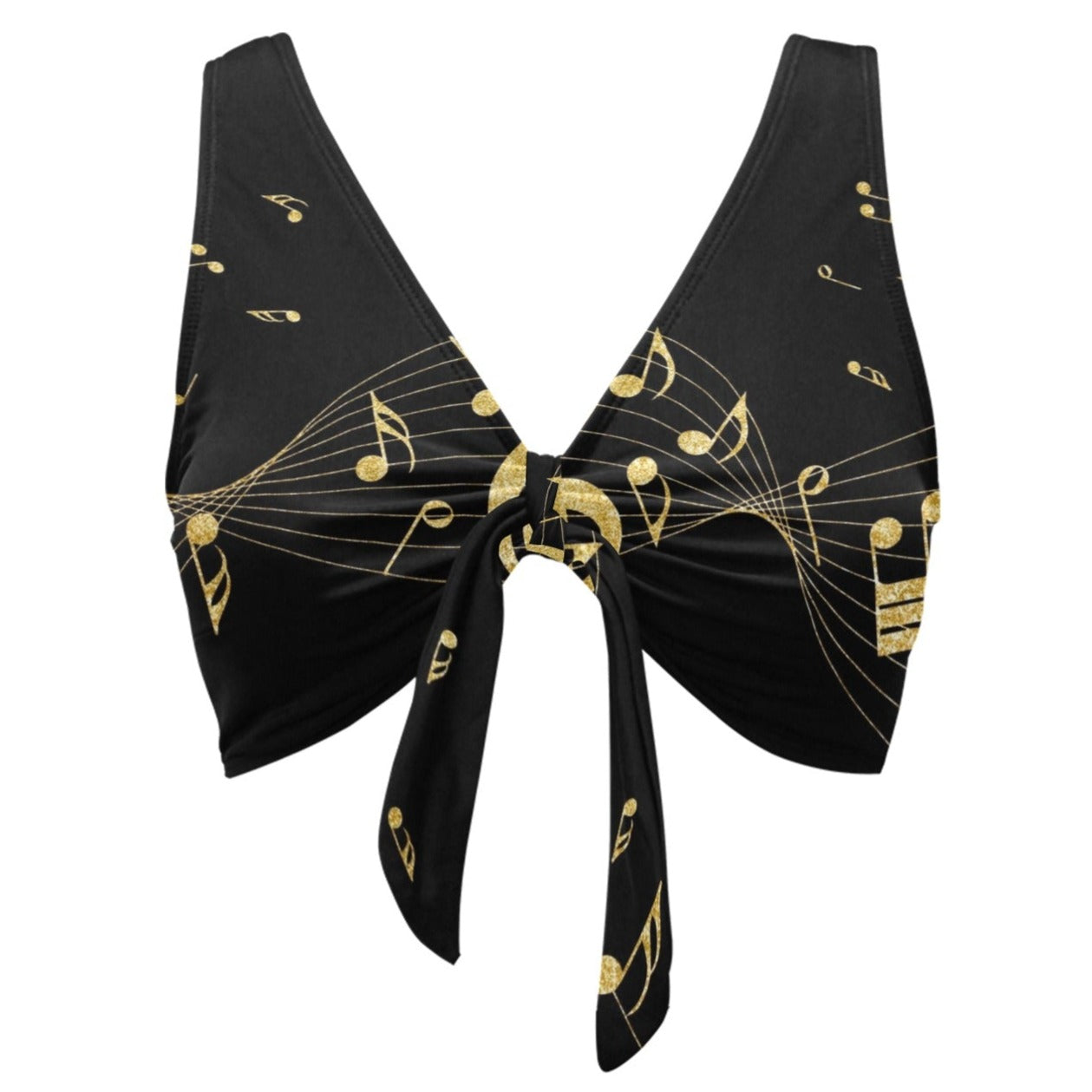 Treble Clef Music Bikini Top