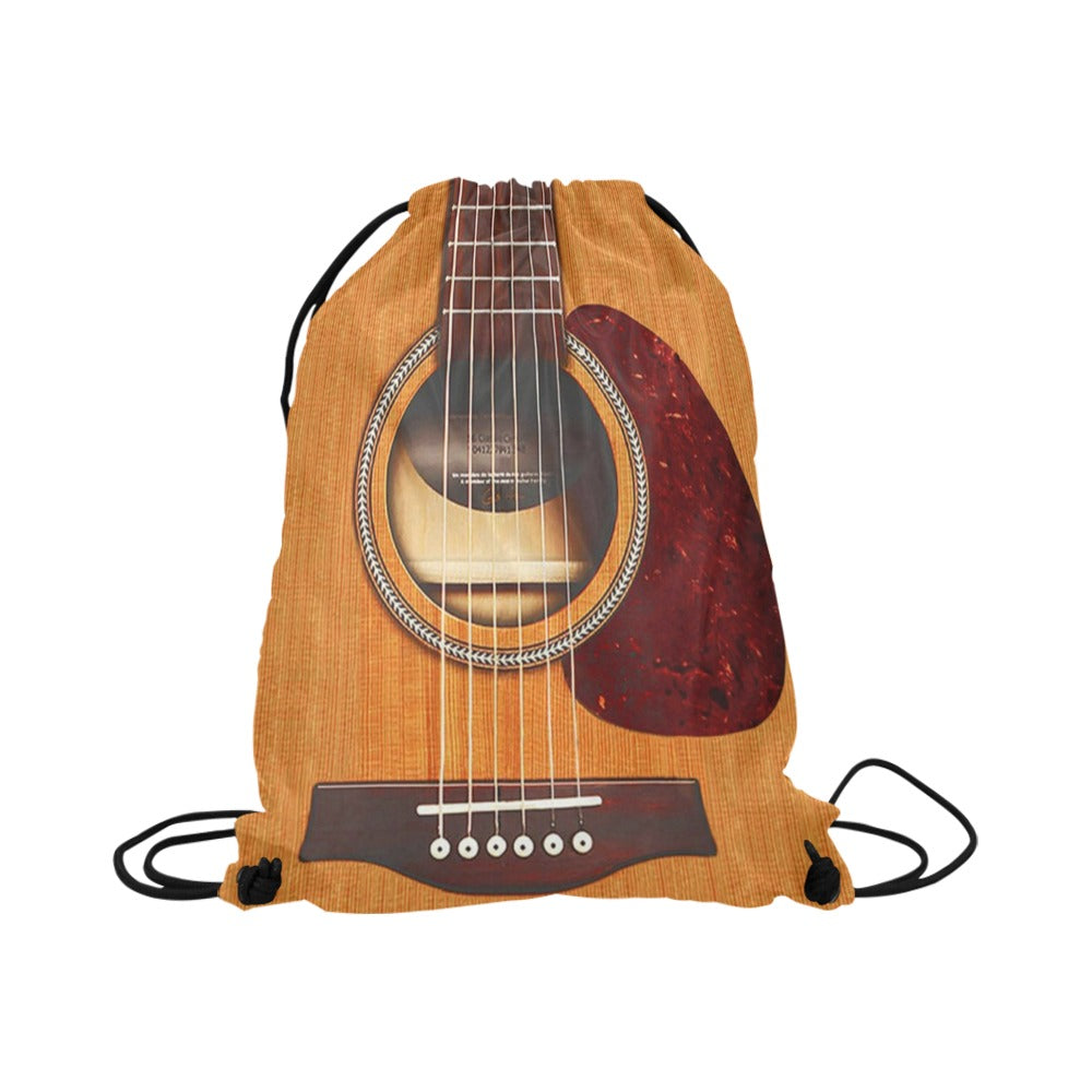 Wooden Guitar Drawstring Bags