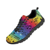 Rainbow Music Print Mesh Sneakers