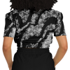 Music Notes Abstract Cropped Sweatshirt