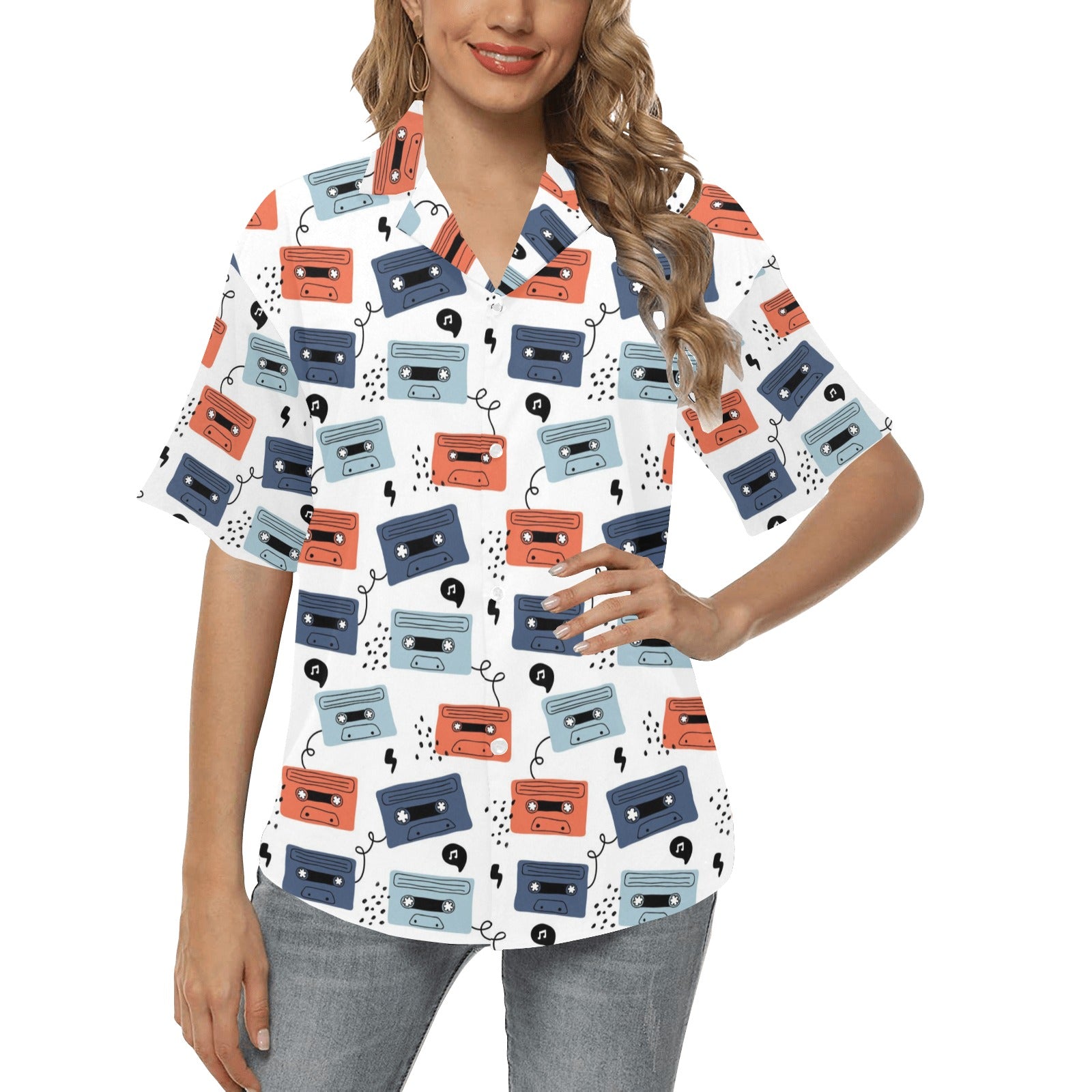 Cassette Rock Music Hawaiian Shirt